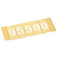 Pochoir en laiton - Jeu de 15 chiffres - Image principale