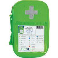 Trousse de secours École petit model  en PU Verte Fluo - Image principale