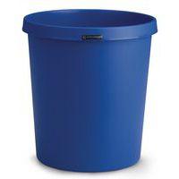Corbeille ronde à papier en plastique - 30 L Bleu - Image principale