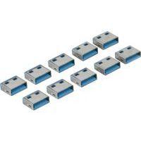Lot de 10 Bouchon-cadenas USB type A Codage bleu - Image principale