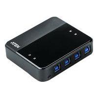 Hub Aten US434 4 ports USB 3.1 Gen1 partagés sur 4 PC/Mac thumbnail image