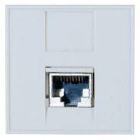 Plastron 45X45 droit 1 port RJ45 cat 6A stp
