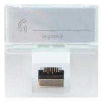 Plastron mosaic 45X45 incline 45° 1 port RJ45 cat 6A stp