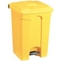 Poubelle plastique agroalimentaire 70 L jaune - Image principale