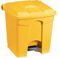 Poubelle plastique agroaliment 30 L jaune - Image principale