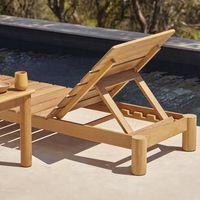 Bain de soleil Bari assise et structure Iroko - Image 2