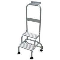 Marchepied professionnel Rigolo - 2 marches avec garde-corps frontal - Image principale