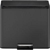 Poubelle à pédale Essential Recycler Step Bin 9+9+9 L Noir - Image principale