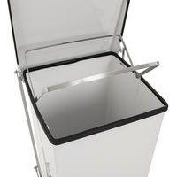Conteneur à pédale industriel - 152 L, Coloris : Blanc thumbnail image 2