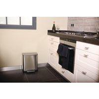 Poubelle à pédale E-Cube Tri-sélectif 10+9 L, Matériau : Inox thumbnail image 5