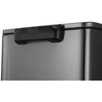 Poubelle à Pédale tri sélectif E-cube 28+18L EKO Acier noir - Image 4