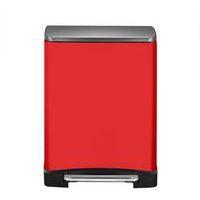 Poubelle à Pédale tri sélectif E-cube 28+18 ltr EKO rouge - Image 2