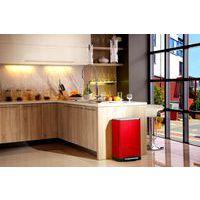 Poubelle à Pédale tri sélectif E-cube 28+18 ltr EKO rouge - Image 5