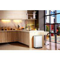 Poubelle à Pédale tri sélectif E-cube 28+18 ltr EKO blanc - Image 5