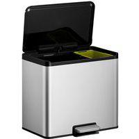 Poubelle à pédale Essential Recycler Step Bin 20+9 L inox ma thumbnail image 5