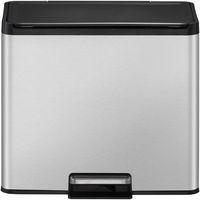 Poubelle à pédale Essential Recycler Step Bin 20+9 L inox ma thumbnail image 3