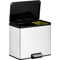 Poubelle à pédale Essential Recycler Step Bin 20+9 L blanc - Image 4