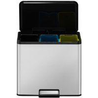 Poubelle à pédale Essential Recycler Step Bin 9+9+9 L inox m thumbnail image 2