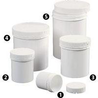 Pot plastique à couvercle vissant et inviolable thumbnail image 2