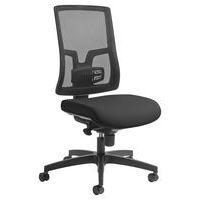 Chaise Oria pied noir dos résille assise noir - Image principale