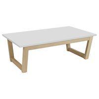 Table basse Cadéo 100 x 60 cm plateau stratifié blanc - Image principale