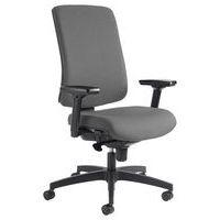 Fauteuil de bureau Oria pied noir avec accoudoirs GGI thumbnail image 2