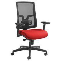 Fauteuil de bureau Oria pied noir dossier résille avec accoudoirs GGI - Image 4