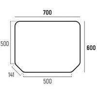 Table mobile Nomade rectangulaire 70x60 cm - Manutan Expert thumbnail image 2