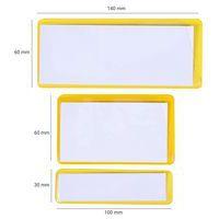 Porte-étiquette couleur adhésif ou magnétique - Manutan Expert - Image 3