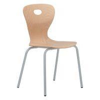 Chaise Mahia2 4 pieds coque bois - Manutan Expert - Image principale