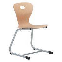 Chaise Mahia2 appui sur table coque bois - Manutan Expert - Image principale