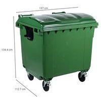 Conteneur à déchet - 1100 L Vert thumbnail image 5