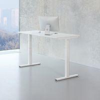 Bureau électrique ergonomique Kelli Blanc 140 cm thumbnail image 2