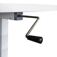 Bureau droit ergonomique Bench à manivelle 2 places piètement en H - Kelli thumbnail image 3