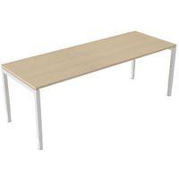 Bureau droit Kelli ergonomique à manivelle Chêne 220 cm - Image principale