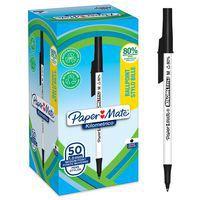 Stylo bille pointe moyenne 1mm Paper Mate KILOMETRICO noir - Image principale