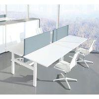 Bureau droit Bench 2 places piètement réglable en H - Inesa thumbnail image 3