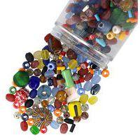 Bocal 300g de perles en verre tailles et couleurs assorties thumbnail image 2