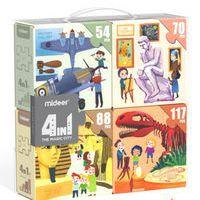Valisette 4 puzzles - 329 pièces - Histoire