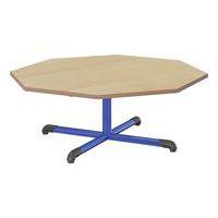 Table fixe Chloé plateau hêtre pied central octogonale - Mobidecor