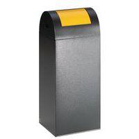 Poubelle tri anti-feu - 60 L - Antique trappe jaune - Image principale