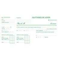 Lot de 10 Carnet "Quittance de loyers" 13,5/18,5cm 50 Feuillets - Image 2