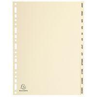 Lot de 10 Intercalaires peau 155g 12 positions janvier-décembre A4 - Image principale