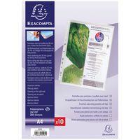 Lot de 4 Sachet de 10 pochettes à soufflet avec rabat latéral PP A4 - Image principale