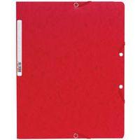 Chemise à élastique sans rabat carte lustrée 400gm² A4 rouge (lot de 25) - Image principale