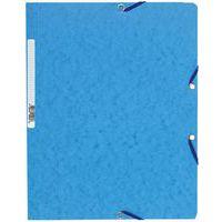 Chemise élastique sans rabat carte lustrée 400gm² A4 violine (lot de 25) - Image principale