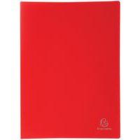 Protège-document rouge PP souple pochettes opaque 40 vues A4 (lot de 20) - Image principale