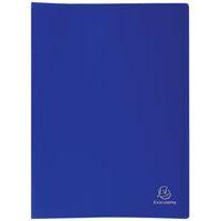 Protège-documents bleu PP souple pochettes opaque 80 vues A4 (lot de 12) - Image principale