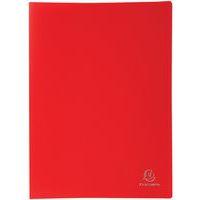 Protège-document rouge PP souple pochette opaque 100 vues A4 (lot de 12) - Image principale