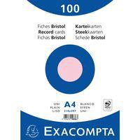 Paquet 100 fiches rose oeilm bristol uni 210x297mm (lot de 10) - Image principale
